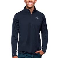 Men's Antigua Navy Jackson State Tigers Tribute Quarter-Zip Pullover Top