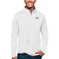 Men's Antigua Jackson State Tigers Tribute Quarter-Zip Pullover Top