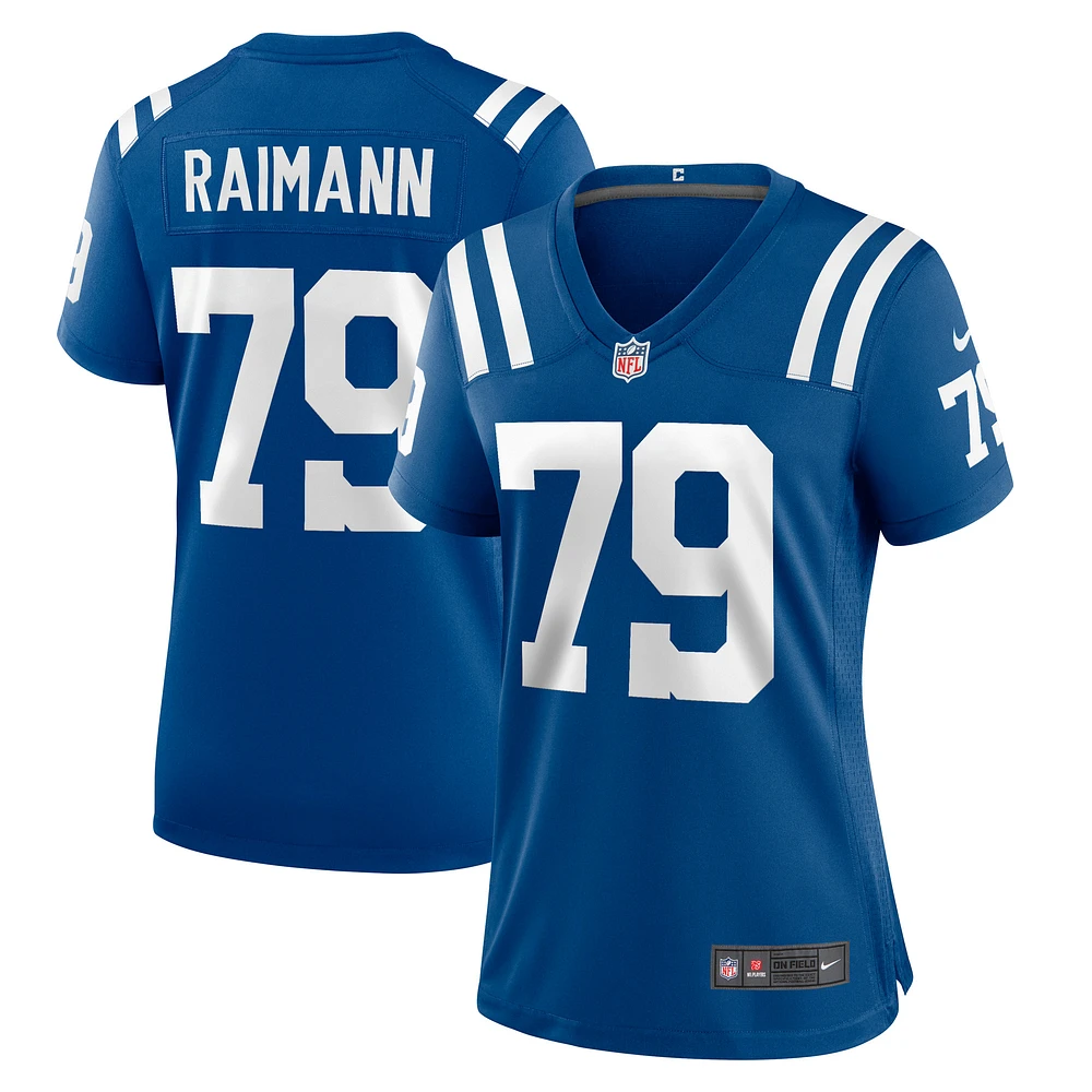 Women's Nike Bernhard Raimann Royal Indianapolis Colts Player Game Jersey