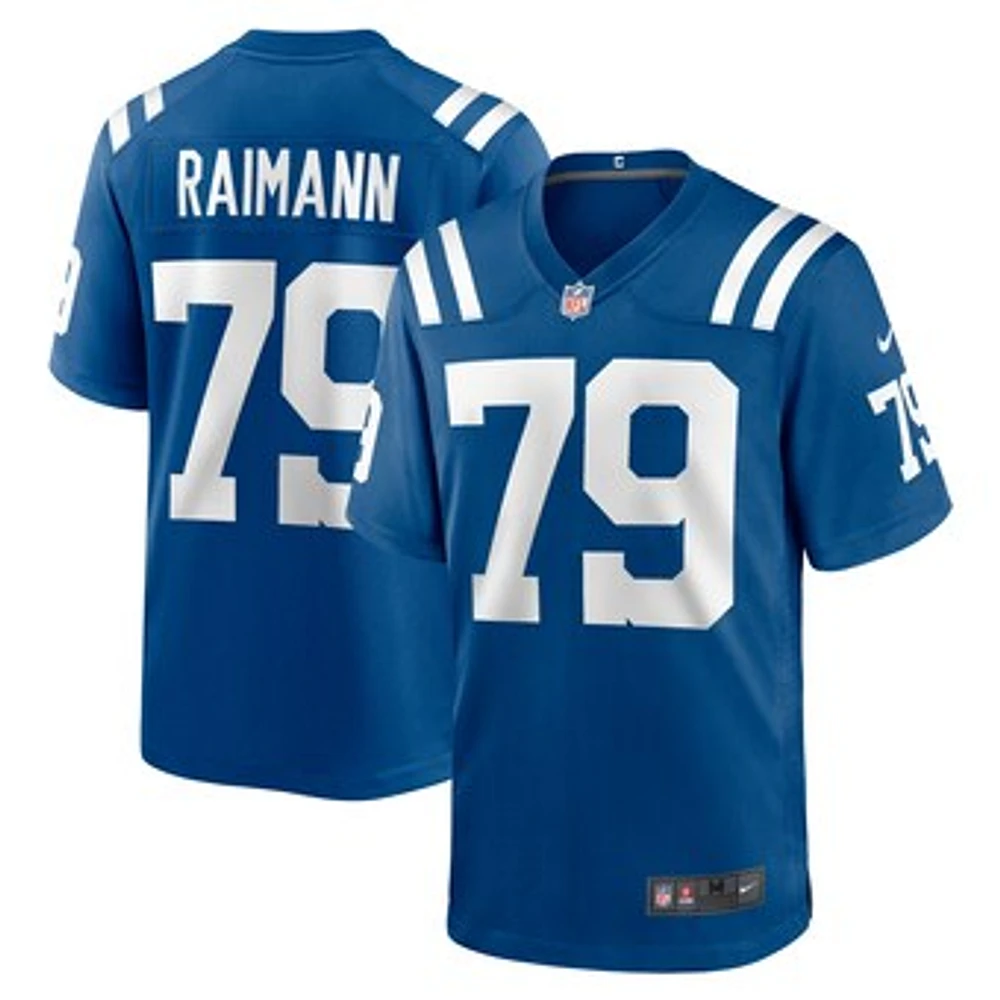 Men's Nike Bernhard Raimann Royal Indianapolis Colts Player Game Jersey