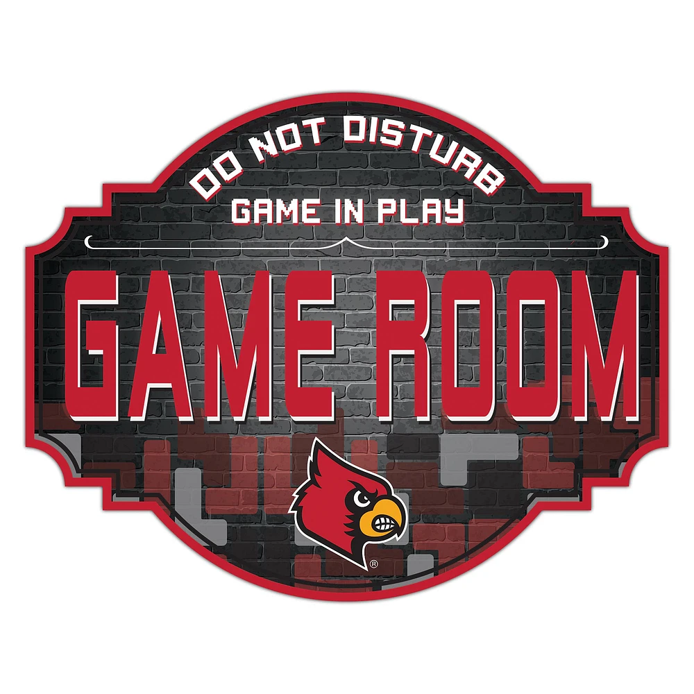 Louisville Cardinals 12'' Game Room Tavern Sign