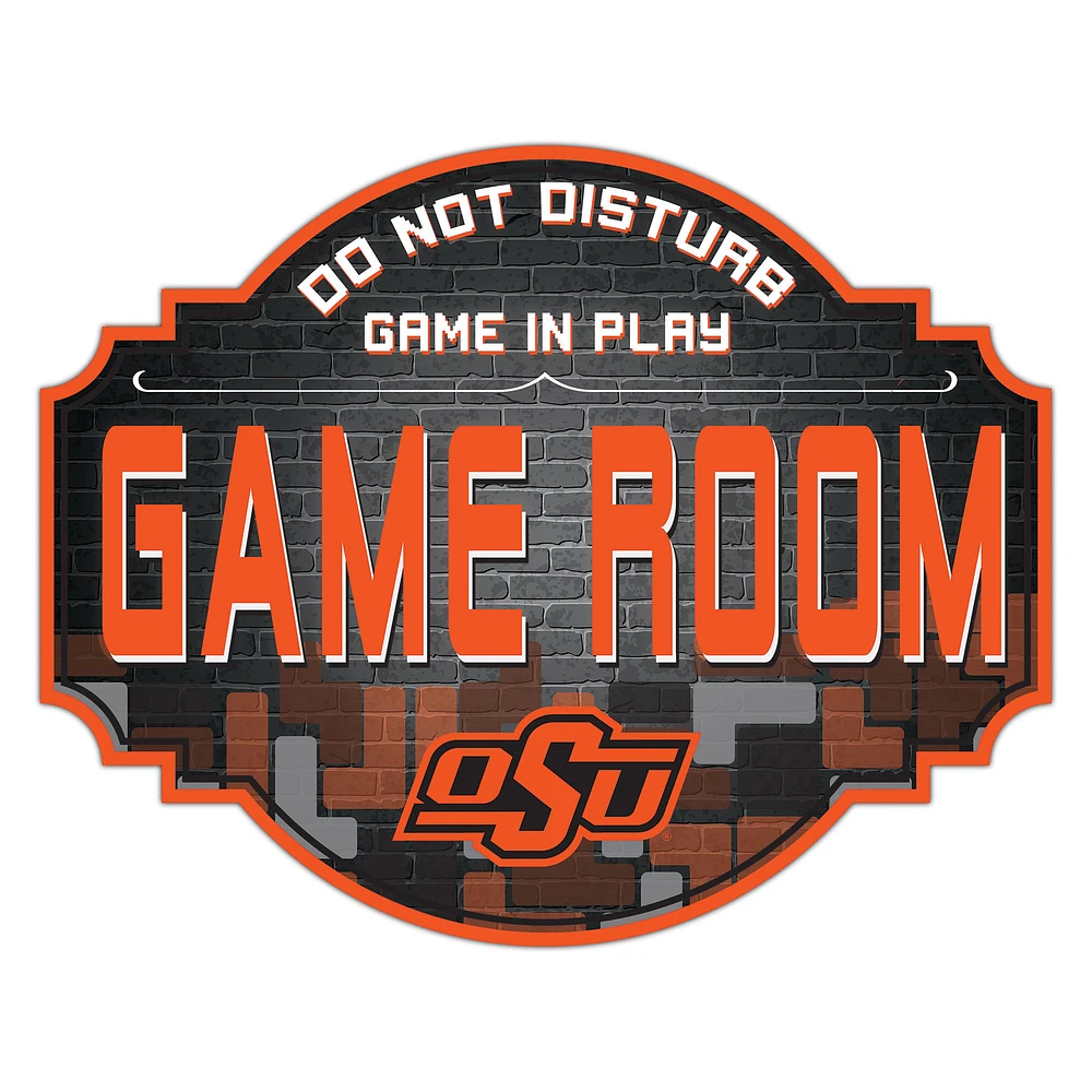Oklahoma State Cowboys 12'' Game Room Tavern Sign