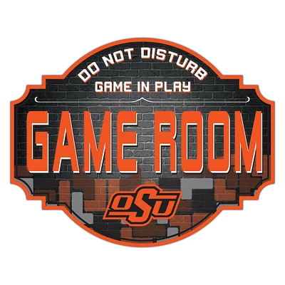 Oklahoma State Cowboys 12'' Game Room Tavern Sign