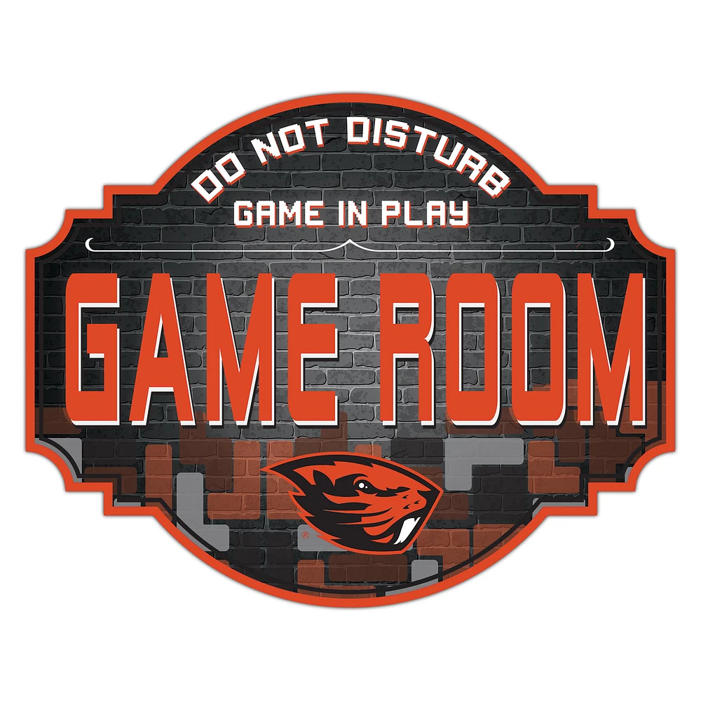 Oregon State Beavers 12'' Game Room Tavern Sign