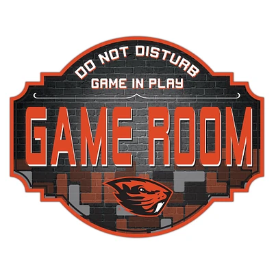 Oregon State Beavers 12'' Game Room Tavern Sign