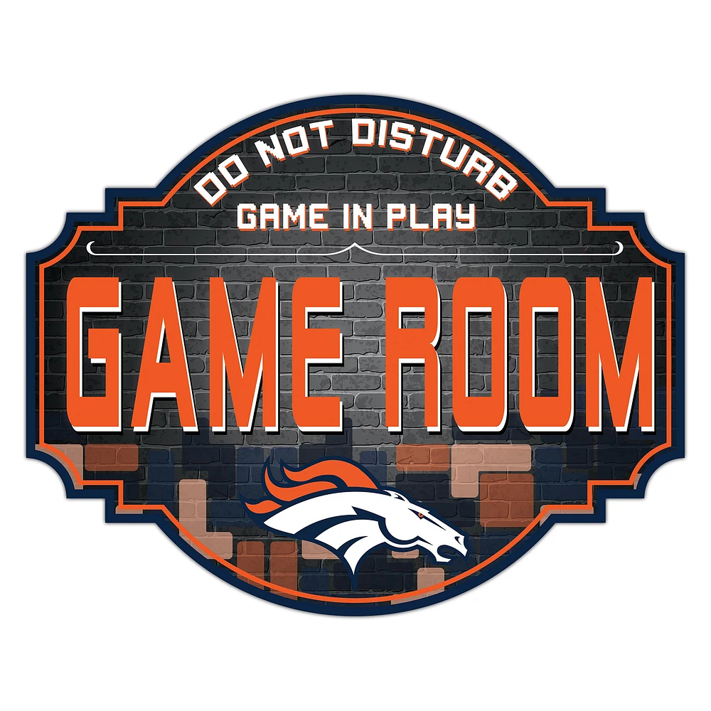 Denver Broncos 12'' Game Room Tavern Sign
