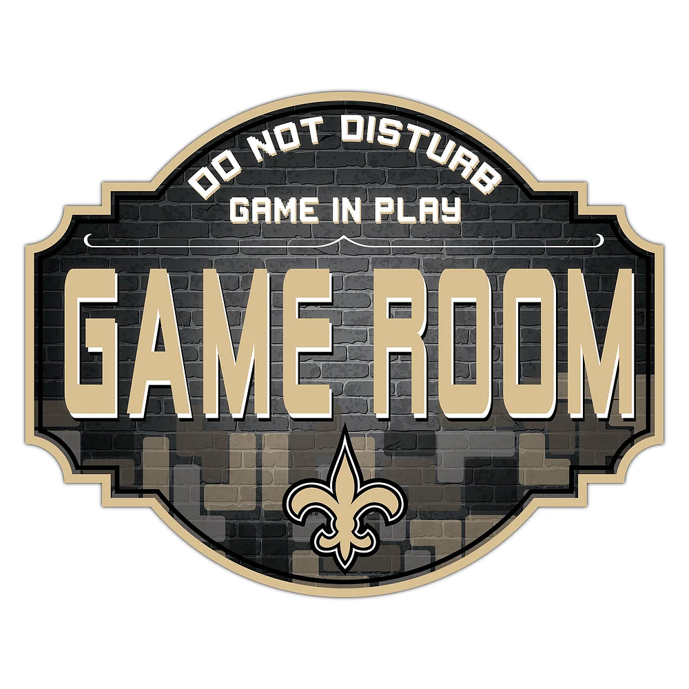 New Orleans Saints 12'' Game Room Tavern Sign