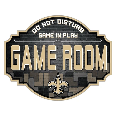 New Orleans Saints 12'' Game Room Tavern Sign
