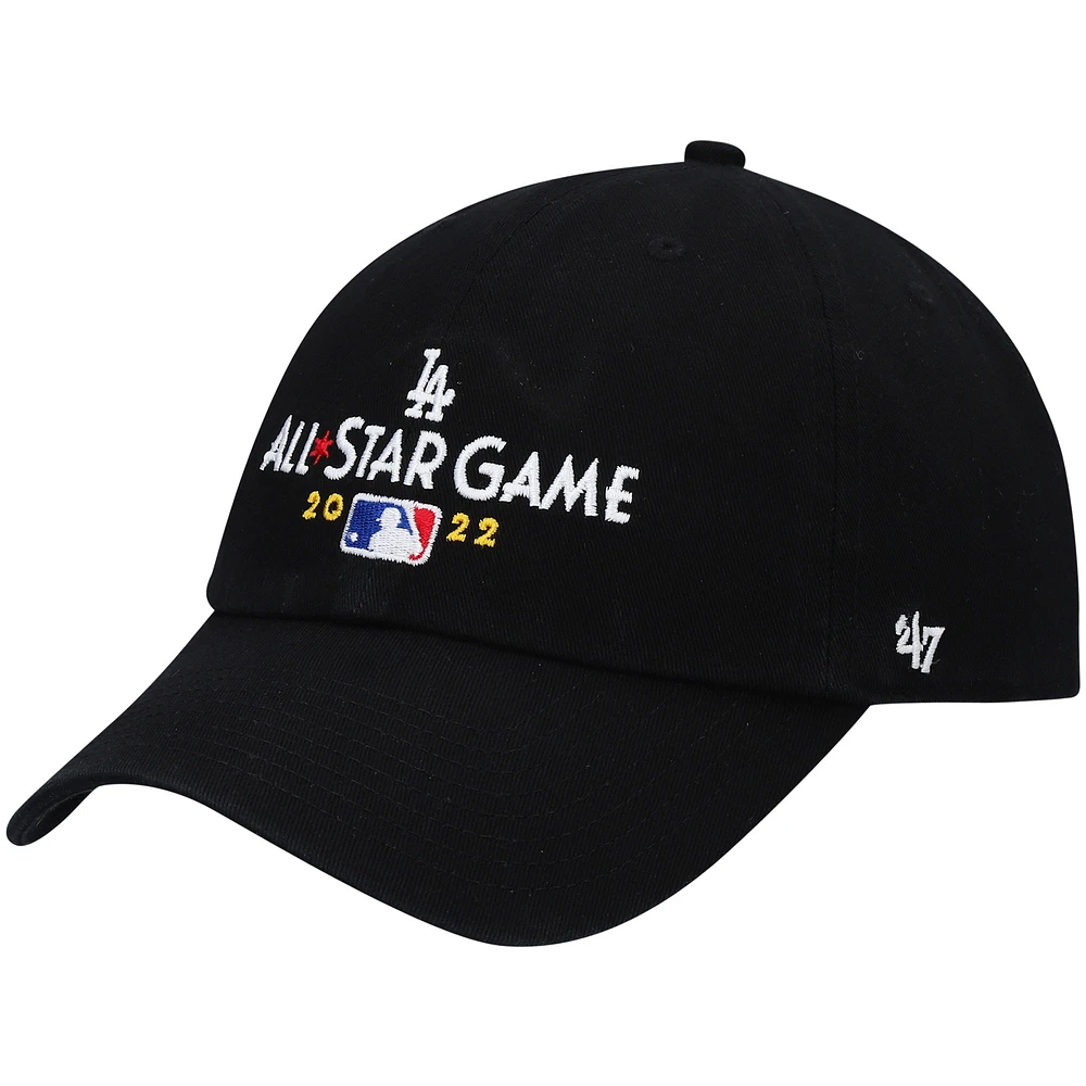 Men's '47 Black Los Angeles Dodgers 2022 MLB All-Star Game Clean Up Adjustable Hat