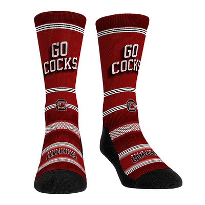 Rock Em Socks South Carolina Gamecocks Team Slogan Crew Socks