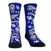 Rock Em Socks Kentucky Wildcats Smiley Stickers Crew Socks