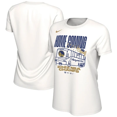 Women's Nike White Golden State Warriors 2022 NBA Finals Champions Celebration Parade T-Shirt