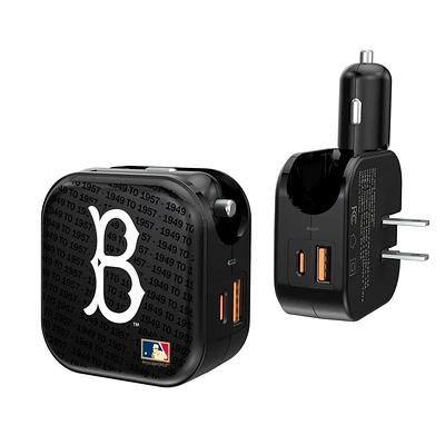 Brooklyn Dodgers Cooperstown Collection Dual Port USB Car & Home Charger