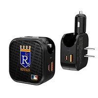 Kansas City Royals Team Logo Dual Port USB Car & Home Charger