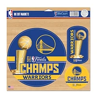 WinCraft Golden State Warriors 2022 NBA Finals Champions 11'' x 11'' Vinyl Magnet