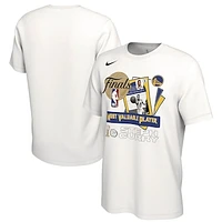 Men's Nike Stephen Curry White Golden State Warriors 2022 NBA Finals Champions MVP T-Shirt