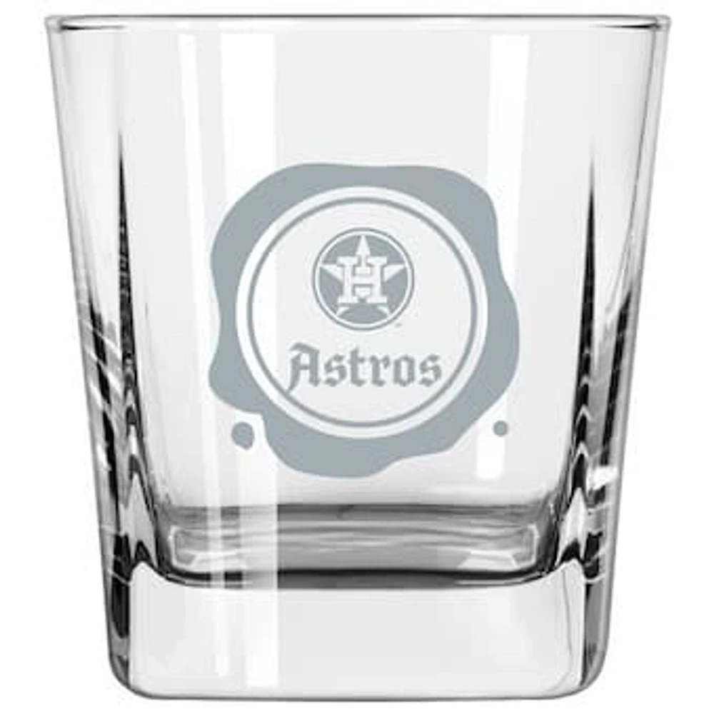 Houston Astros 14oz. Frost Stamp Old Fashioned Glass