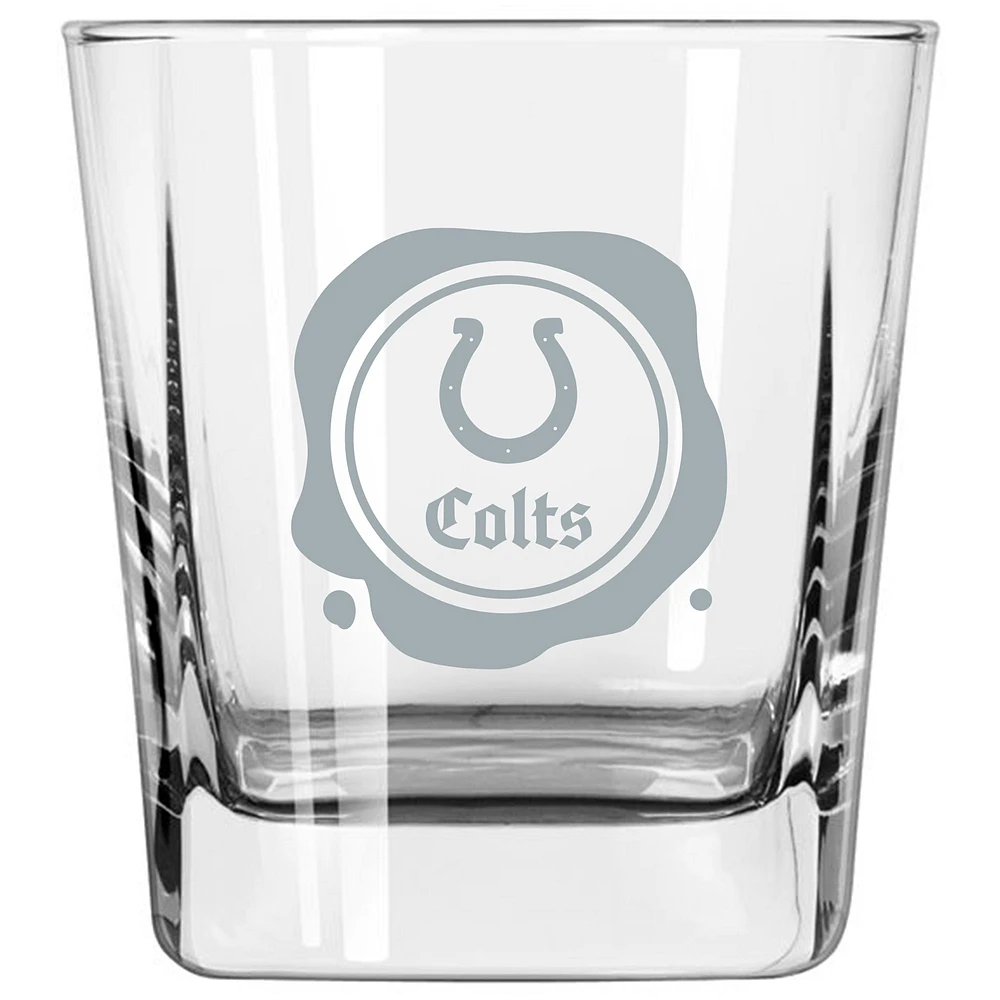 Indianapolis Colts 14oz. Frost Stamp Old Fashioned Glass