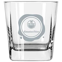 Edmonton Oilers 14oz. Frost Stamp Old Fashioned Glass