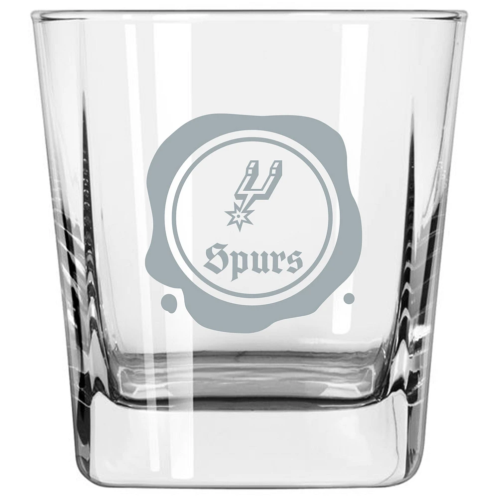 San Antonio Spurs 14oz. Frost Stamp Old Fashioned Glass