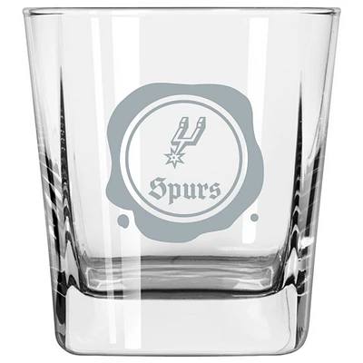 San Antonio Spurs 14oz. Frost Stamp Old Fashioned Glass