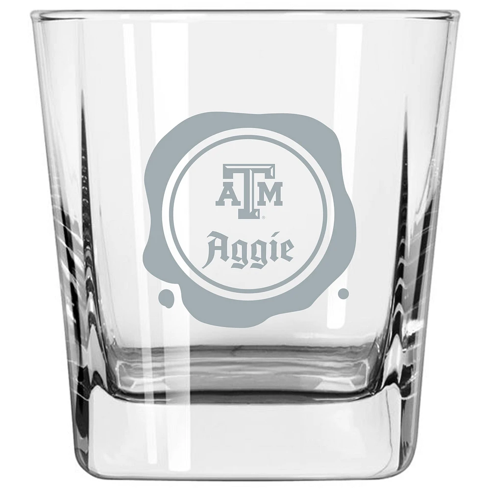 Texas A&M Aggies 14oz. Frost Stamp Old Fashioned Glass