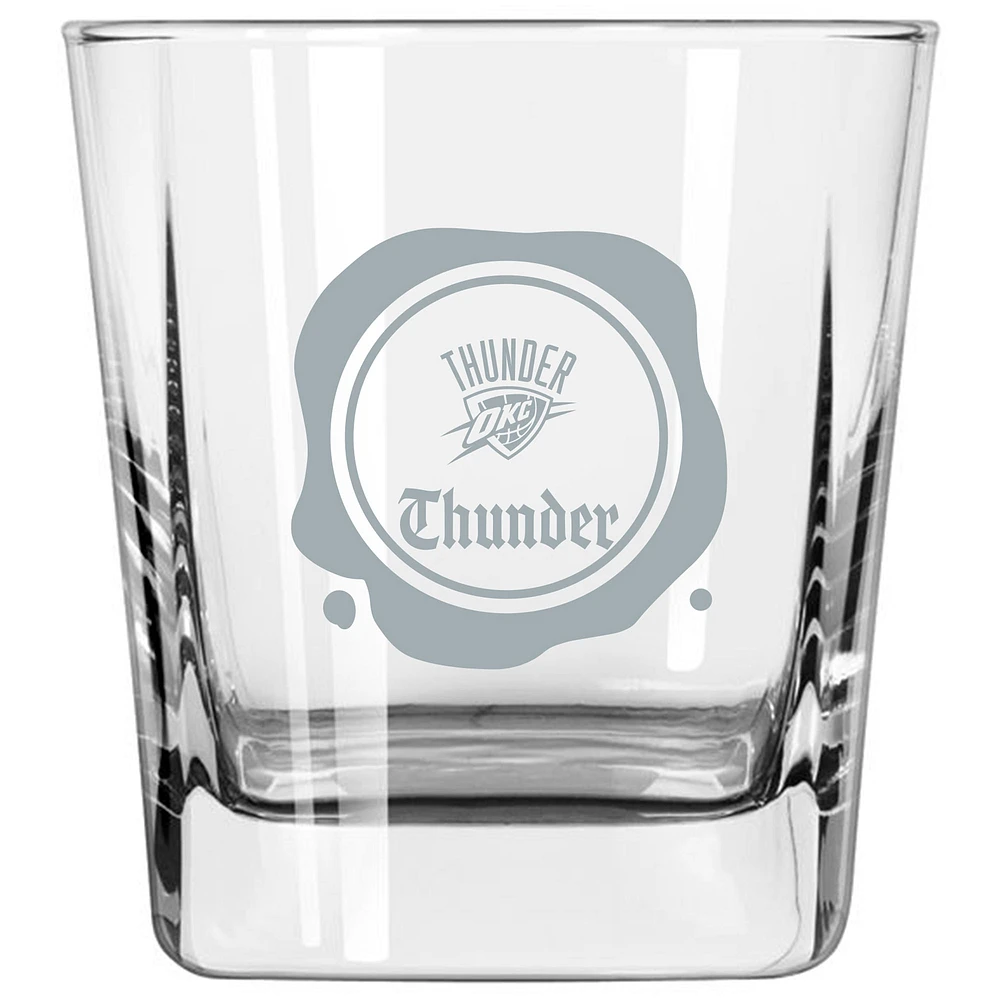 Oklahoma City Thunder 14oz. Frost Stamp Old Fashioned Glass