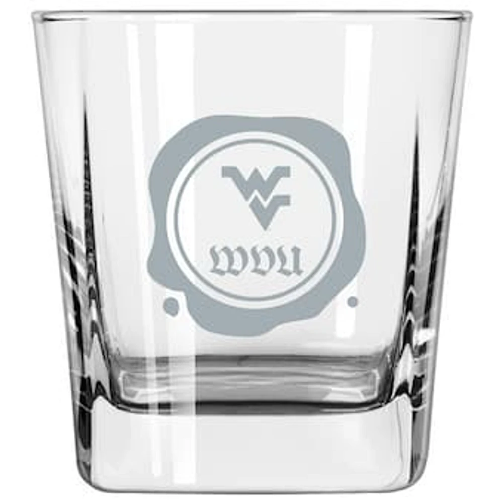 West Virginia Mountaineers 14oz. Frost Stamp Old Fashioned Glass