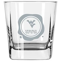 West Virginia Mountaineers 14oz. Frost Stamp Old Fashioned Glass