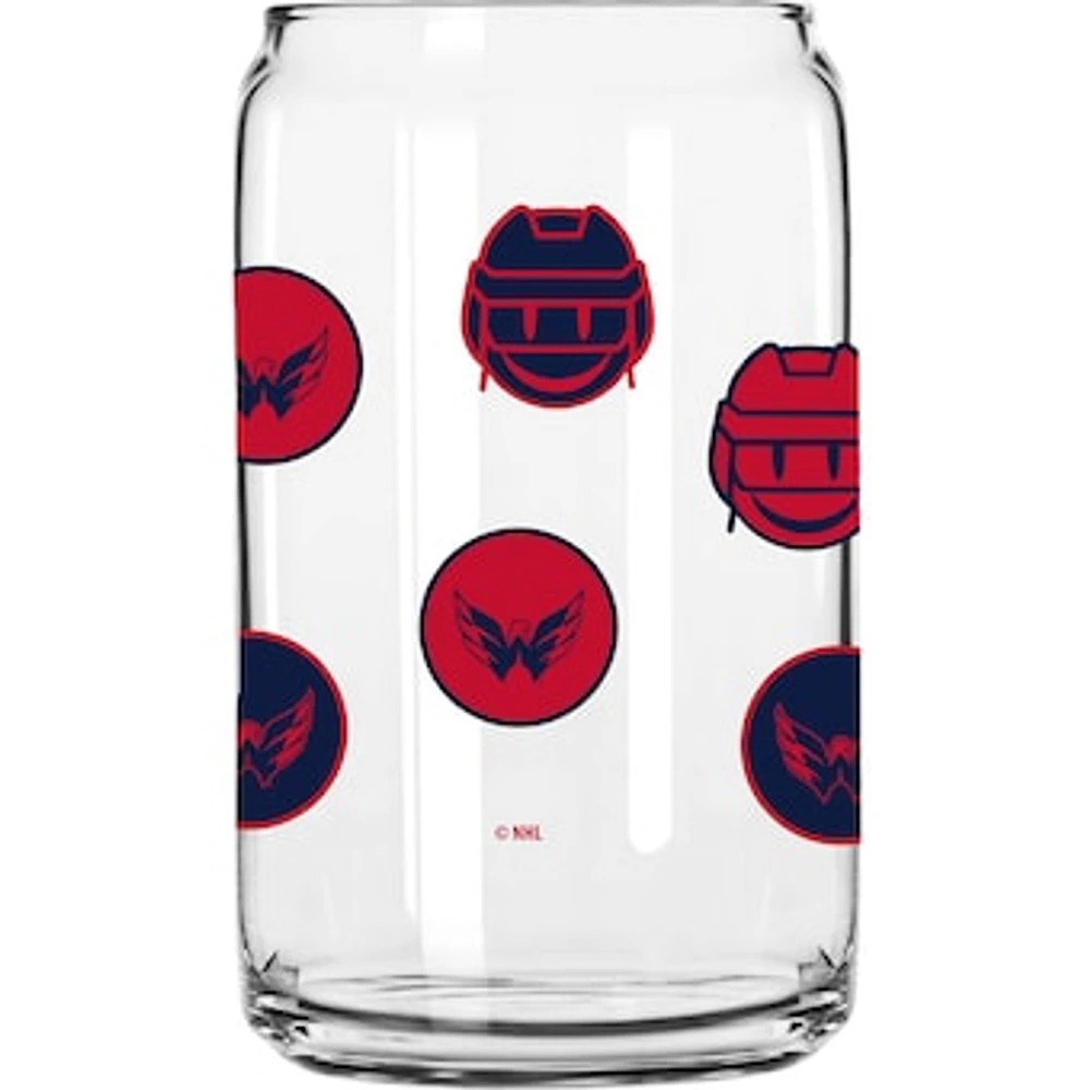 Washington Capitals 16oz. Smiley Can Glass