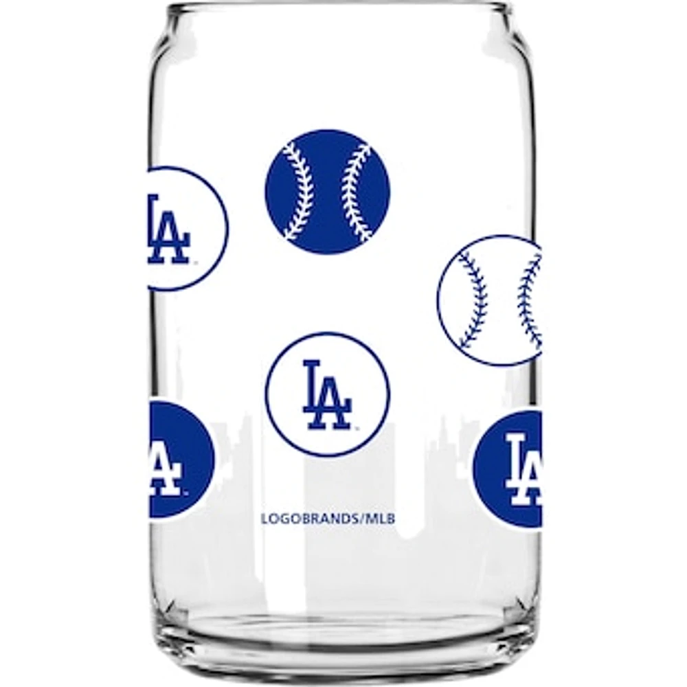 Los Angeles Dodgers 16oz. Smiley Can Glass