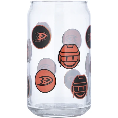 Anaheim Ducks 16oz. Smiley Can Glass