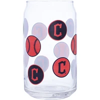 Cleveland Guardians 16oz. Smiley Can Glass