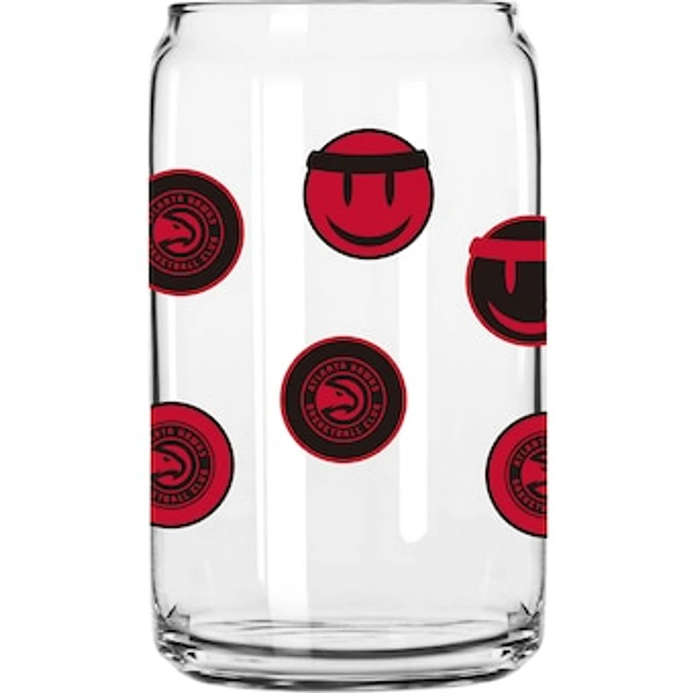 Atlanta Hawks 16oz. Smiley Can Glass