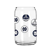 Notre Dame Fighting Irish 16oz. Smiley Can Glass