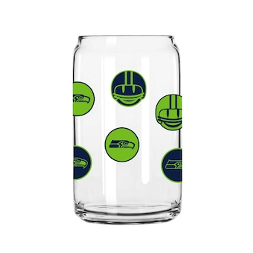 Seattle Seahawks 16oz. Smiley Can Glass