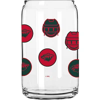 Minnesota Wild 16oz. Smiley Can Glass