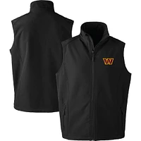 Men's Dunbrooke Black Washington Commanders Archer Softshell Full-Zip Vest