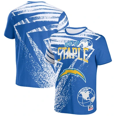 Men's NFL x Staple Blue Los Angeles Chargers All Over Print T-Shirt