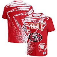 Men's NFL x Staple Red San Francisco 49ers All Over Print T-Shirt