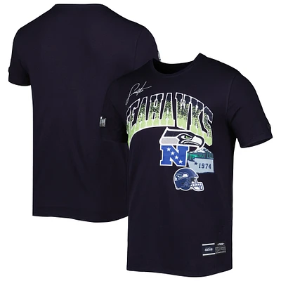 Men's Pro Standard College Navy Seattle Seahawks Hometown Collection T-Shirt