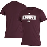 Men's adidas Maroon Texas A&M Aggies Wordmark Tri-Blend T-Shirt