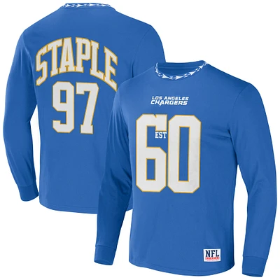 Men's NFL x Staple Blue Los Angeles Chargers Core Team Long Sleeve T-Shirt