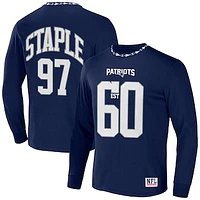 Men's NFL x Staple Navy New England Patriots Core Team Long Sleeve T-Shirt