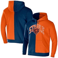 Men's NFL x Staple Orange Chicago Bears Split Logo Pullover Hoodie