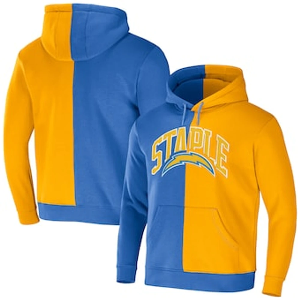 Men's NFL x Staple Blue Los Angeles Chargers Split Logo Pullover Hoodie