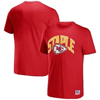 Men's NFL x Staple Red Kansas City Chiefs Logo Lockup T-Shirt