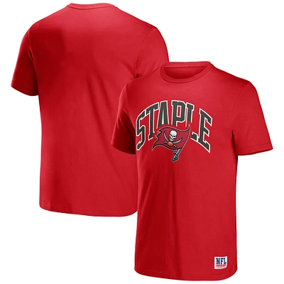 Men's NFL x Red Tampa Bay Buccaneers Logo Lockup T-Shirt