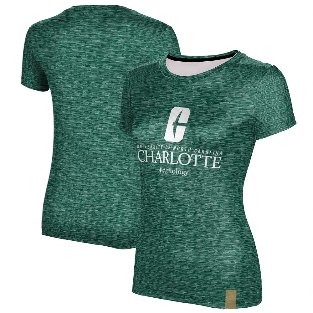 Women's ProSphere Green Charlotte 49ers Psychology Logo T-Shirt