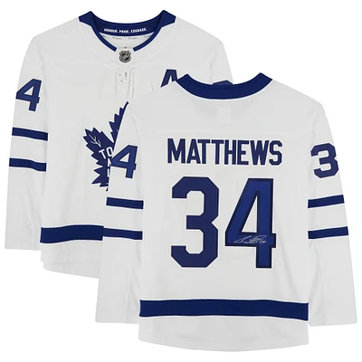 Auston Matthews White Toronto Maple Leafs Autographed Fanatics Breakaway Jersey